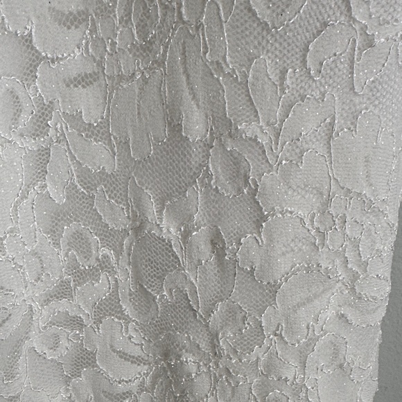Elegant White Lace Halter Wedding Dress/ Rehearsal/ Cocktail dress sz 8 - Picture 8 of 10
